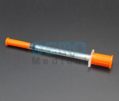 Disposable Medical Safety Insulin Syringe With Needle 0.5ml 1ml Syringe Insuline